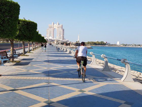 Corniche Cycle Track in Abu Dhabi